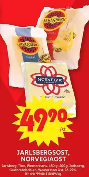 Jarlsberg - ost, Norvegiaost