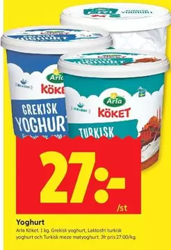 Arla - Grekisk Yoghurt, Turkisk