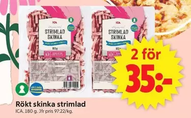 Rökt skinka strimlad