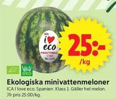 EKO - Ekologiska minivattenmeloner