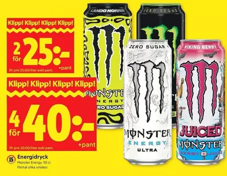 Monster energy - Energidryck