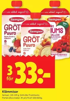 semper - Gröt Puuro