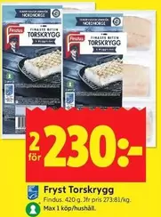 Findus - Fryst Torskrygg