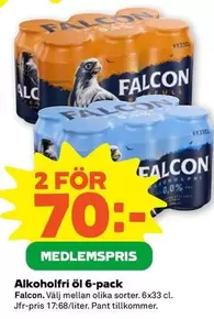 Falcon - Alkoholfri öl 6-pack