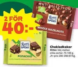 Ritter Sport - Chokladkakor