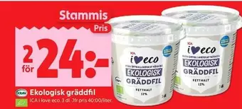 Ekologisk gräddfil