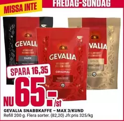 gevalia - SNABBKOFFE
