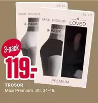 Maxi Trosor Premium. Stl. 34-48