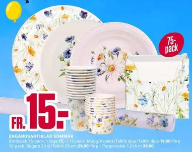 ENGANGSSERVISE SOMMER