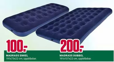 MADRASS ENKEL, MADRASS DUBBEL