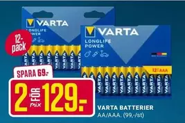 Varta - Batterier AA/AAA