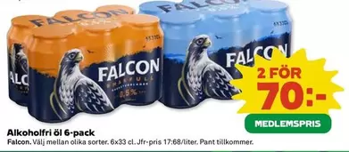 Falcon - Alkoholfri öl 6-pack