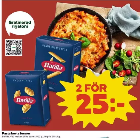 Barilla - Penne Rigate N°73, Gnocchi N°85