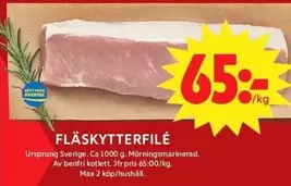 Fläskytterfilé