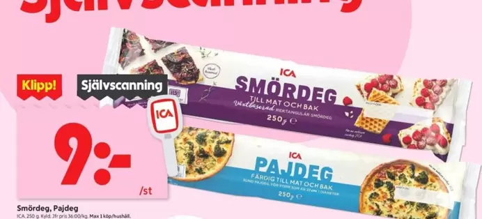 Smördeg, Pajdeg