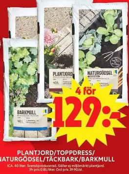 PLANTJORG/TOPPDRESS/NATURGÖDSEL/TÄCKBARK/BARKMULL