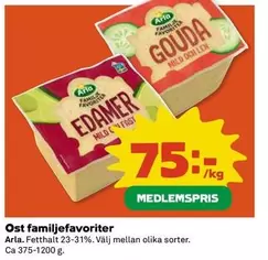 Arla - Ost familjefavoriter