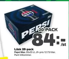 Pepsi - Läsk 20-pack