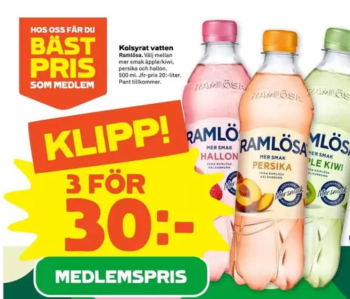 ramlösa - Kolsyrat vatten