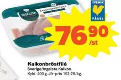 Ingelsta kalkon - Kalkonbröstfilé