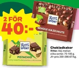 Ritter Sport - Chokladkakor