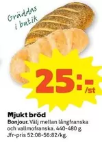 Bonjour - Mjukt bröd