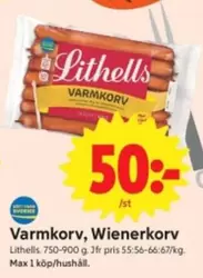 Lithells - Varmkorv, Wienerkorv