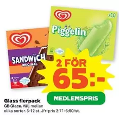GB Glace - Piggelin & Sandwich
