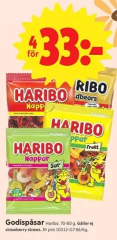Haribo - Godispåsar