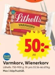 Lithells - Varmkorv, Wienerkorv