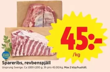 Spareribs, revbenspjäll
