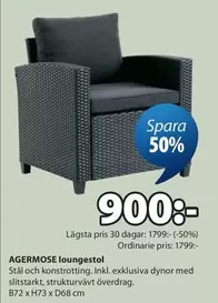 AGERMOSE loungestol