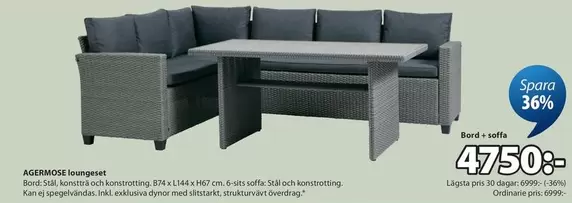 AGERMÖSE loungeset