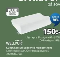 KVINA konturkkudde med memoryskum