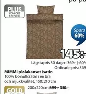 MIMMI påslakanset i satin