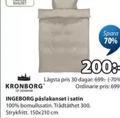 INGEBORG påslakanset i satin