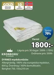 DYRNES myskduntäcke