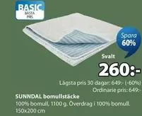 SUNNDAL bomullstäcke