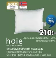 EXCLUSIVE SUPERIOR fiberkudde