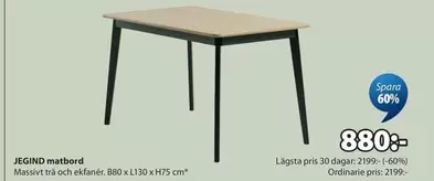 JEGIND matbord
