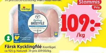 Kronfågel - Kycklingfilé