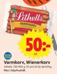 Lithells - Varmkorv, Wienerkorv