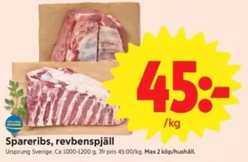 Spareribs, revbenspjäll