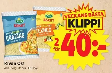 Arla - Riven Ost Gratäng