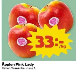 Äpfeln Pink Lady
