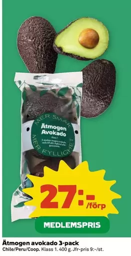Mer - Ätmolgen Avokado 3-pack