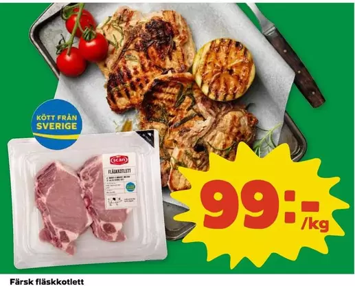 Scan - Färsk fläskkotlett