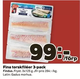 Findus - Fina torskfiléer 3-pack