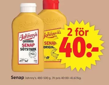 Johnny's - Senap Sötsark