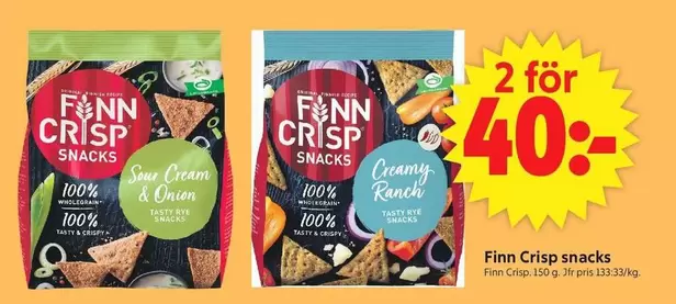 Finish - Finn Crisp snacks